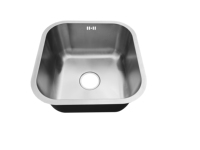 Évier de cuisine encastré simple en acier inoxydable 304 de haute qualité, fait main, anti-rayures, sans robinet