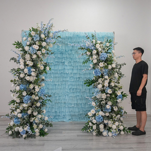 Horn Wedding Arch silk <b>flower</b> arch Decor Backdrop real touch <b>Flower</b> For Event Entrance - Product Image 1
