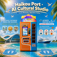 Distributeur automatique de pièces commémoratives personnalisées avec impression UV par IA, distributeur automatique de souvenirs sans personnel pour les zones touristiques