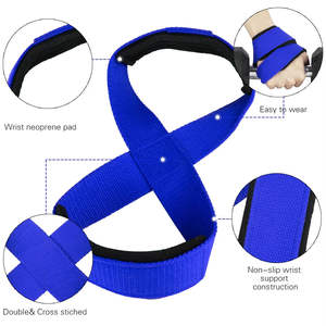 Hard Pull <b>Wrist</b> Lifting Straps <b>Gym</b> Power Training Hand <b>Wrist</b> <b>Support</b> Wraps for Weight Lifting Deadlifts & Fitness Workout - Product Image 4