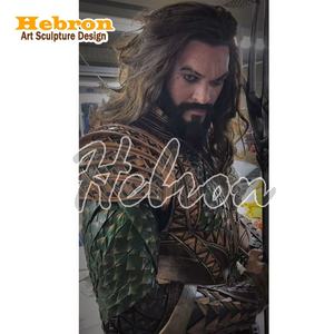 Escultura de Resina Hecha a Mano de la Liga de la Justicia de DC, Aquaman con Tridente, Busto de Aquaman de Anime - Product Image 2