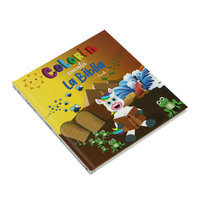 Livre pour enfants A4 personnalisé imprimé couverture de dessin animé papier kraft à couverture rigide pour enfants enduit et finition d'estampage de feuille de papier d'art