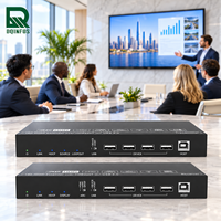 Kit Extender KVM HDBaseT 3.0 18G 100M 24V Bi-directional PoC ARC Audio De-embedding Loop Out untuk Ruang Konferensi