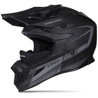 Casques d'hiver en fibre de carbone V328 avec masque respirant, casque modulaire pour motoneige