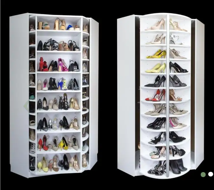 Exclusive design rotating shoes display rack wooden shoe racks for home