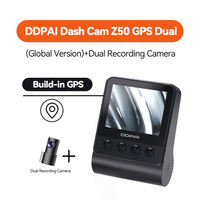 DDPAI Dash Cam Z50 4K 2160P GPS Kamera Depan dan Belakang Perekam Video Kendaraan dengan Kamera Parkir Terintegrasi