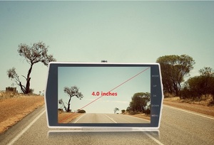 <span class=keywords><strong>Camera</strong></span> hành trình ô tô 4 inch 2 ống kính DVR Full HD 1080P, góc rộng 170 độ, ghi hình vòng lặp, cảm biến G - Product Image 3