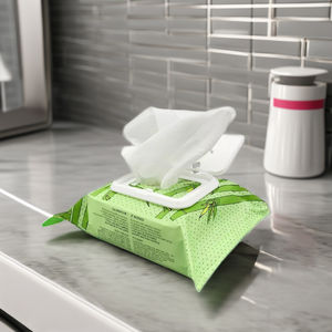 Atacado de 1000 Pacotes de Lenços Umedecidos Orgânicos Sem Óleo para Remoção de Maquiagem com Logotipo Personalizado, Lenços de Limpeza Cosmética Ecológicos para Adultos - Product Image 2