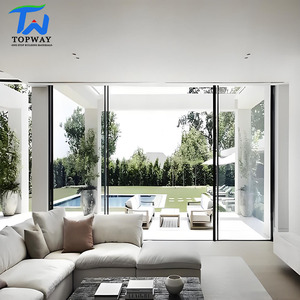 Florida Miami-Dade Approved Hurricane Impact Thermal Break Double Large Glass <strong>Aluminum</strong> Sliding Doors - Product Image 3