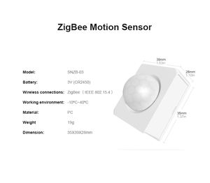 Capteur de mouvement Zigbee SONOFF <span class=keywords><strong>SNZB</strong></span> <span class=keywords><strong>03</strong></span>, capteur PIR de présence humaine, compatible PC, compatible SONOFF ZBBridge, Google Home Assistant via Zigbee2mqtt - Product Image 5