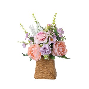 Bouquet de fleurs artificielles Time Alley, pivoine, rose, décoration de mariage, décoration de la maison CF02017 - Product Image 5