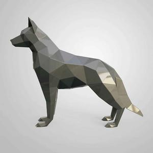 Grand Ornement de Pelouse en Métal <span class=keywords><strong>Blanc</strong></span> Bronze Laiton Bienvenue <span class=keywords><strong>Berger</strong></span> <span class=keywords><strong>Allemand</strong></span> <span class=keywords><strong>Noir</strong></span> Statues de Jardin Mémorial Sculptures de Chien avec Aile - Product Image 6