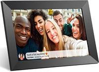 Cadre de téléchargement vidéo 10 pouces, application android, wi-fi, cadre photo numérique avec 16 go de mémoire