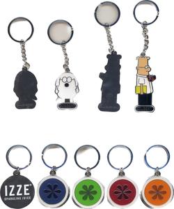 พวงกุญแจพิมพ์ตัวอักษรแบบเฉพาะตัวพวงกุญแจโลหะผสมสังกะสีโลหะทองเหลืองของที่ระลึก - Product Image 4