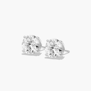 Luxury 925 Sterling <b>Silver</b> Custom Moissanite Diamond <b>Stud</b> <b>Earrings</b> Women's Fine Jewelry for Everyday Wear Wedding Anniversary - Product Image 2