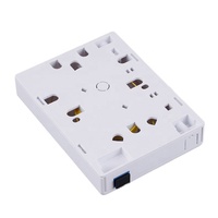 Boîtier de terminaison fibre optique FTTH 1 port, plaque frontale murale ABS, terminal optique de bureau pour réseau FTTH