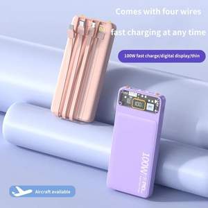 Banques d'alimentation portables pour téléphone mobile 100w Rohs Power Bank 20000mah Pour téléphone avec câble intégré - Product Image 4