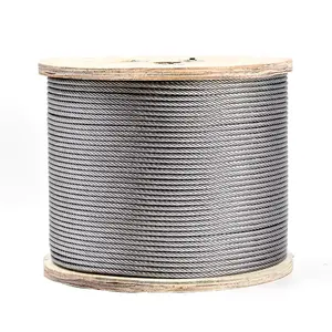 Fio de aço galvanizado 7*0.8mm para fio de mensageiro/cabo de fibra óptica