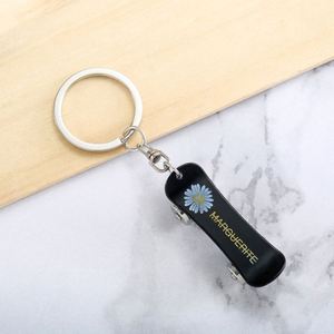 Creative Hip-Hop Style Car Bag Pendant Holiday Gift Personalized Daisy Scooter Metal Keychain - Product Image 2