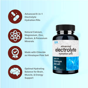 Complejo Electrolítico Avanzado para Hidratación (120 Cápsulas) 8 Electrolitos Hidratantes Vitaminas Sin Gluten Sin OMG Vegetariano Adulto - Product Image 3