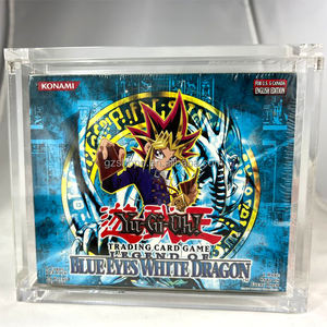 SHP personnalisé yu-gi-oh cartes à collectionner vitrine en acrylique Yu-Gi-Oh légende des <span class=keywords><strong>yeux</strong></span> bleus boîte de booster de <span class=keywords><strong>dragon</strong></span> <span class=keywords><strong>blanc</strong></span> étui en acrylique - Product Image 5