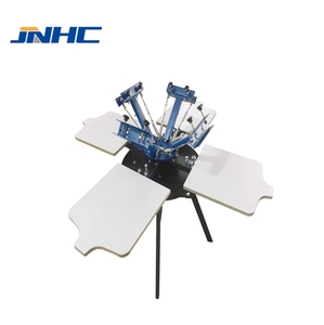 6-Station 6-Color Semi-Automatic Cylindrical Screen Printing Machine New T-shirt &amp; Paper Garments 500 Pcs/Hour 1 Year Warranty