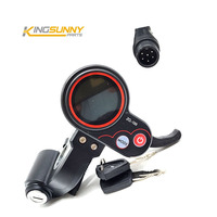 Écran LCD 6 broches ZQ-100 pour trottinette électrique Escooter avec clé de verrouillage, accessoires de réparation pour trottinette électrique Kugoo, panneau d'affichage ZQ-100