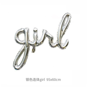 Alfabeto Foil Balloon Baby One Hello Party Boy Girl decorazioni palloncini sfondo - Product Image 3