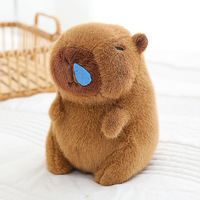Nouveaux jouets en peluche suspendus Capybara à nez qui coule, amusants, 8 pouces, mignons et moelleux, porte-clés pour enfants, vente en gros de peluches
