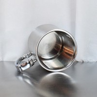 Tasse à whisky en acier inoxydable antique de grande capacité pour le plaisir de la meilleure qualité