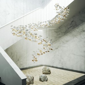 ANNO tùy chỉnh lớn Mặt dây chuyền thủy tinh đèn chùm thiết kế miễn phí biệt thự đèn chùm ánh sáng - Product Image 5