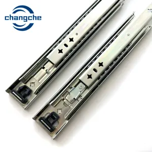 High quality furniture hardware hot sale heavy duty ball bearing drawer slide telescopic soft close rails for 220KG loading