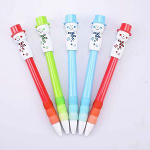 Promotional Manufacturer Cartoon Snowman <b>Doll</b> Shape Plastic Ballpoint Pen With <b>Custom</b> Logo for Child Gift - Product Image 5