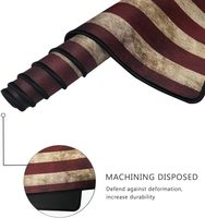 Grand tapis de bureau XXL avec drapeau américain antique, tapis de souris antidérapant, imprimé par transfert thermique, durable, imperméable, personnalisable, en stock