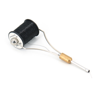 Transluzenter Klarer Schwarzer Monofilament-Fixierfaden 006'' Durchmesser Fliegenbindematerial für Forellen- und Knochenfischfliegen zum Angeln
