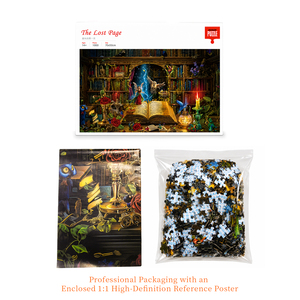 Puzzle personnalisé haut de gamme 1000 pièces La page perdue 70x50cm Impression offset Carton recyclé Revêtement mat OEM Vente en gros Ensemble cadeau jouet - Product Image 6