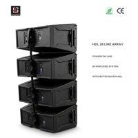Système de sonorisation actif bi-amplifié professionnel 1200W avec DSP allemand, enceintes de monitoring de scène extérieures à double haut-parleur de 8 pouces
