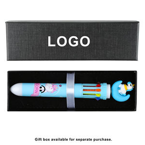 Bolígrafo de Colores al por Mayor, 10 Colores, con Cabeza de Unicornio de Silicona Kawaii, para Niños y Estudiantes - Product Image 3