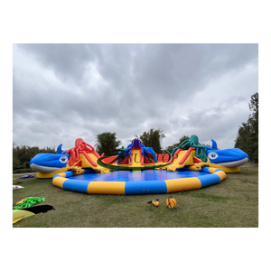Tobogán de agua inflable de grado comercial de la mejor calidad <span class=keywords><strong>con</strong></span> piscina a la venta - Product Image 1