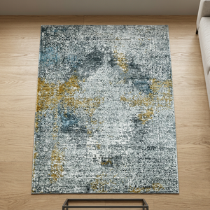 Tapis Kilim en laine/soie tufté à la main, motif géométrique, pelucheux, extra épais, lavable, antidérapant, pour chambre d'enfant - Product Image 2