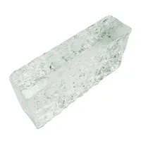 Briques de verre personnalisées verre clair cloison décorative brique de verre pour salle de bain et salon