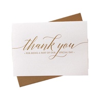 Enveloppe noire de luxe et mignonne petite feuille d'or rose rose impression personnalisée impression client professionnel insérer carte de remerciement