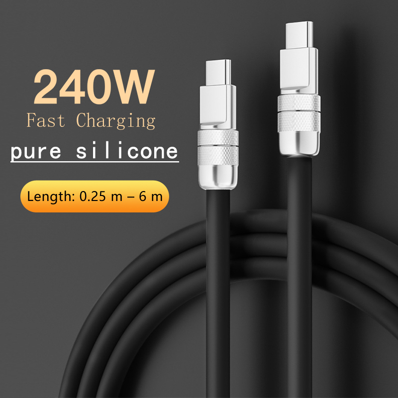 240W PD USB-C Liquid Silicone Fast <strong>Charging</strong> Data Cable Compatible with <strong>iPhone</strong> <strong>17</strong> for -Customizable