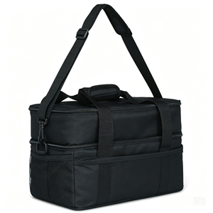 Sac banane pour ciseaux de coiffure, sac bandoulière pour coiffeur, étui à outils de barbier, pochette pour ciseaux de toilettage pour animaux, conception à 7 compartiments pour le toilettage - Product Image 1