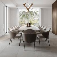 Nueva Serie de Sillas de Comedor de Diseño JP, Silla de Comedor Moderna Tapizada en Tela y Cuero