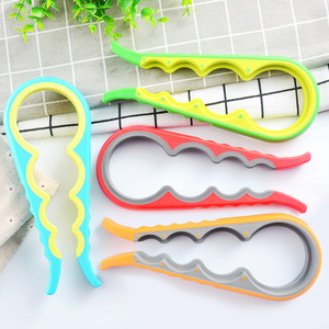 Multifunctional Four-in-One <b>Plastic</b> <b>Bottle</b> Cap Opener Household Kitchen Can Opener Non-slip Twist-Off Feature for Large <b>Small</b> - Product Image 3