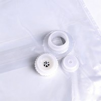 Sac en plastique de qualité supérieure, étanche, de qualité alimentaire, avec valve, pour le stockage et l'emballage commercial de vin, de boissons et d'huiles comestibles