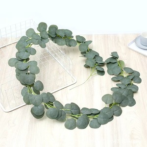 Zehui Artificial Eucalyptus Leaf Garland 200Cm Silk Flower Wedding Home Decor Greenery <b>Wreath</b> Outdoor Photography Props - Product Image 1