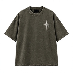 เสื้อยืด Nexfit Oversized Vintage สีน้ำตาลฟอก 100% ผ้าฝ้าย ระบายอากาศ แห้งเร็ว สไตล์สตรีทแวร์ลำลอง แขนสั้น สำหรับทุกเพศ ลายเข็มทิศ - Product Image 1
