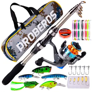 Fishing Rod Wheel Line Lure Set Bag Portable Outdoor Fishing Accessories Bolsos De Pesca Carbon Fiber Package Fishing Tackle Set